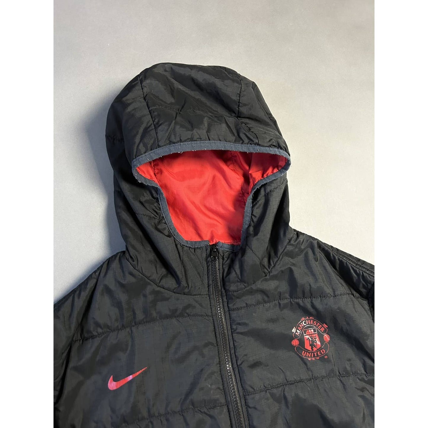Man United Nike vintage reversible jacket black Manchester