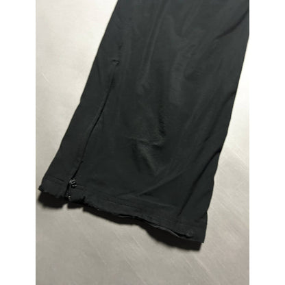 Nike vintage black nylon track pants small logo drill Y2K