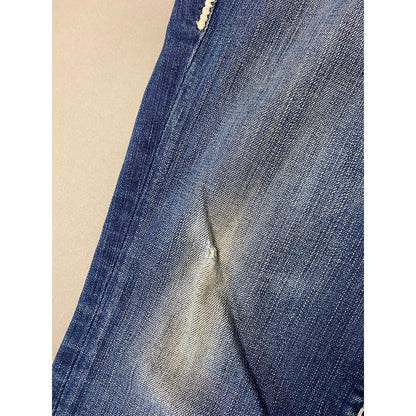 True Religion jeans vintage navy blue made in USA white stitching