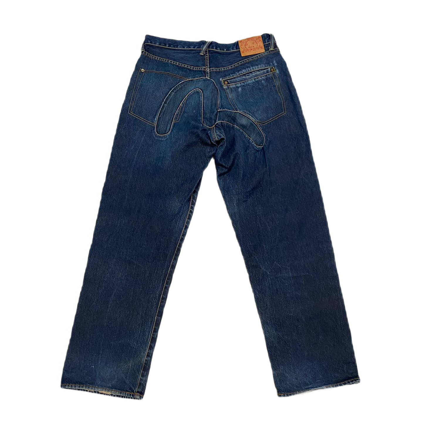 Evisu Japan vintage blue jeans denim pants big seagull logo