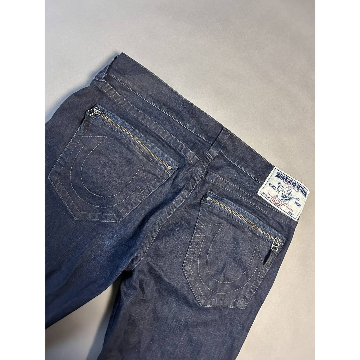 True Religion black dark navy jeans