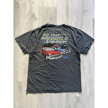 Chevrolet vintage racing t-shirt grey