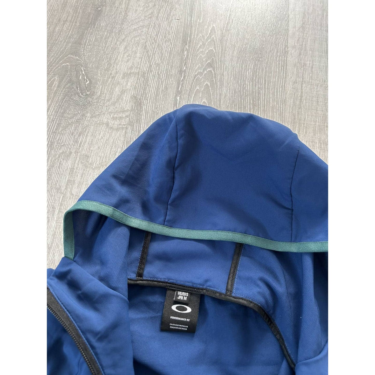 Oakley vintage blue windbreaker jacket quarter zip anorak