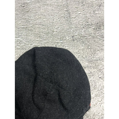 Prada beanie vintage black red tab gorpcore Lana wool hat