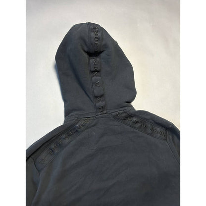 True Religion zip hoodie vintage black Y2K