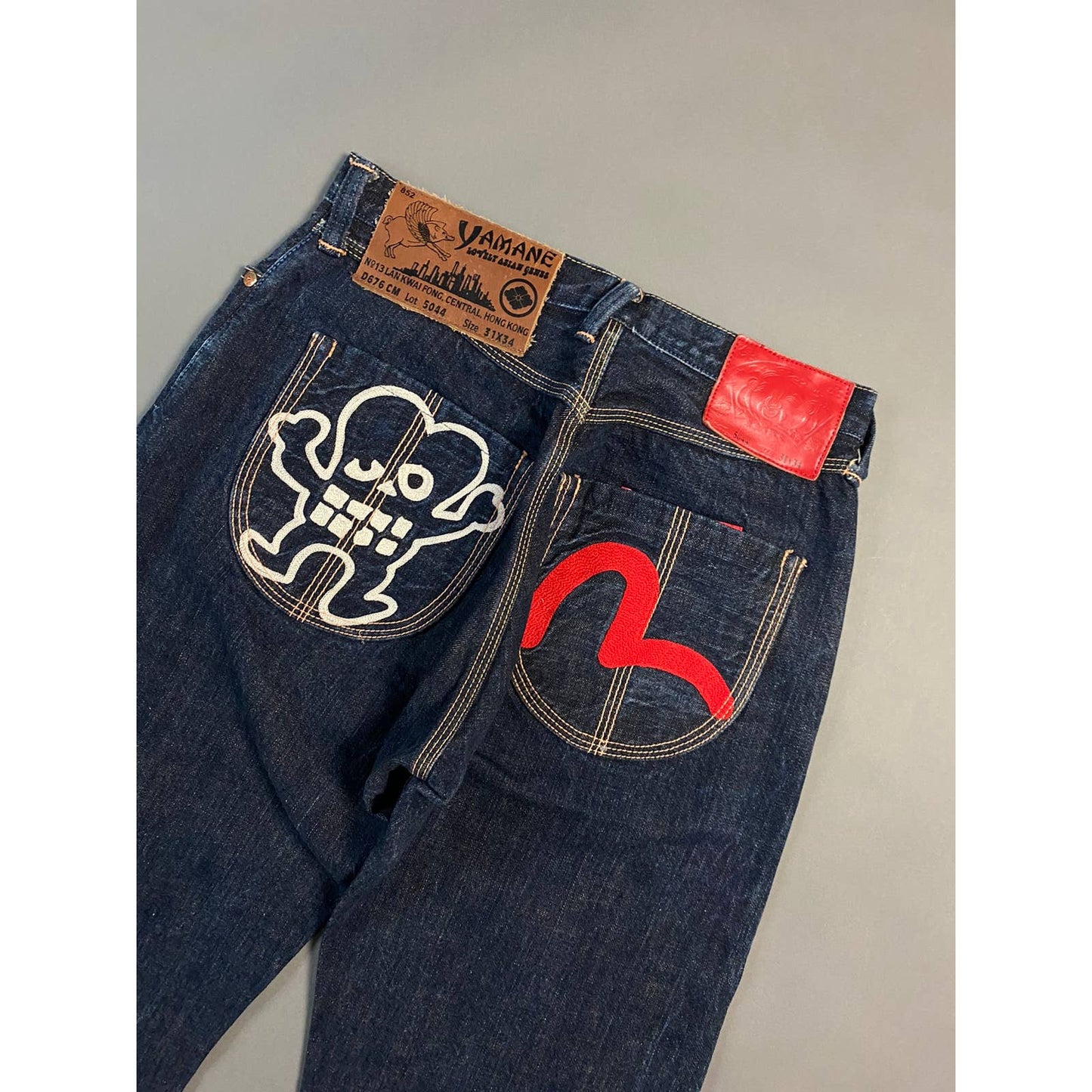 Evisu jeans vintage Yamane Japan Picasso design selvedge