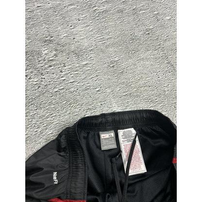 Nike track suit vintage red black nylon pants jacket Y2K