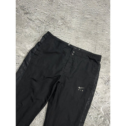 Nike AIR vintage black nylon track pants drill y2k swoosh