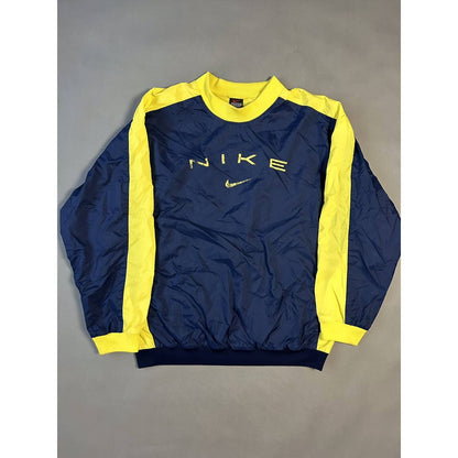 Nike track suit vintage navy 90s nylon sweatshirt + pants