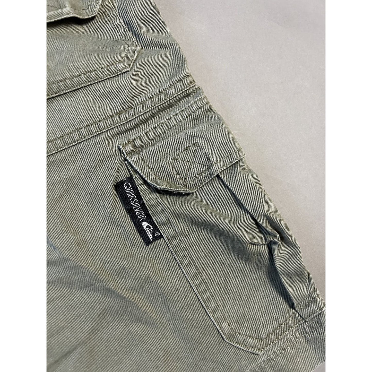 Quiksilver shorts cargo khaki Y2K vintage surf