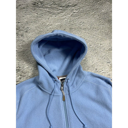 The North Face fleece hoodie vintage baby blue grey