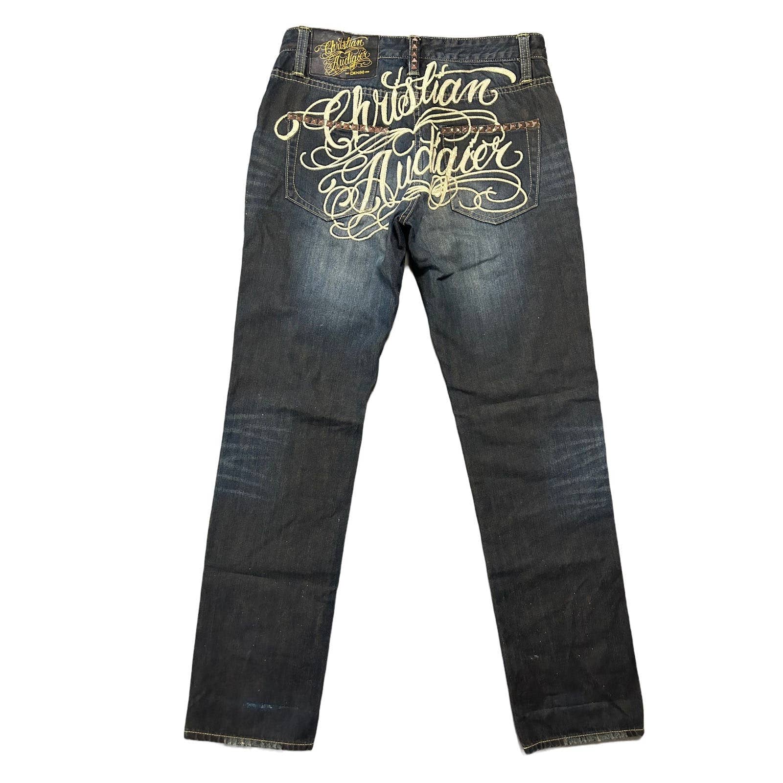 Ed Hardy Christian Audigier vintage jeans big logo pants – Refitted