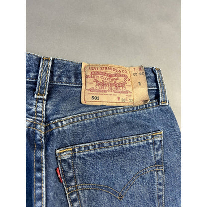 90s Levi’s 501 vintage navy jeans made in USA denim pants