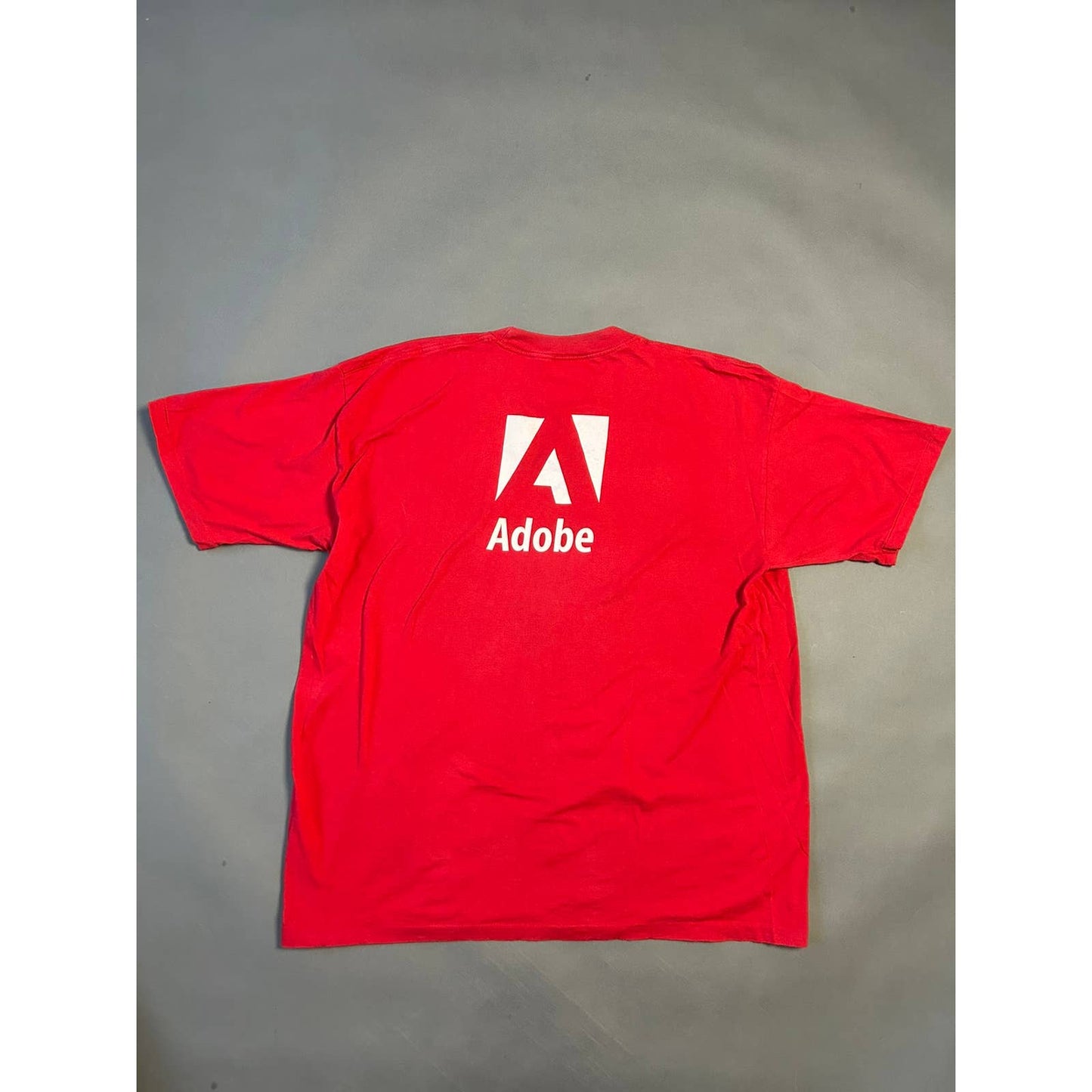 Adobe vintage red T-shirt promo