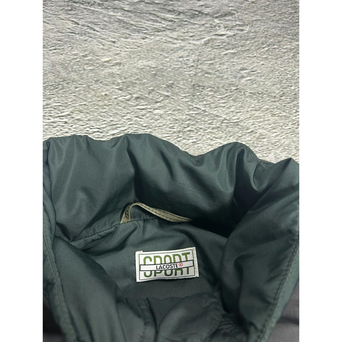 Lacoste vintage grey jacket hooded