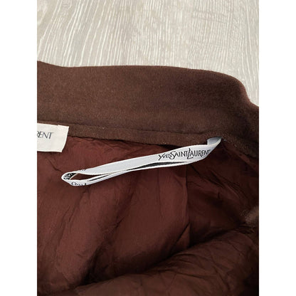 Yves Saint Laurent vintage midi skirt brown YSL Y2K