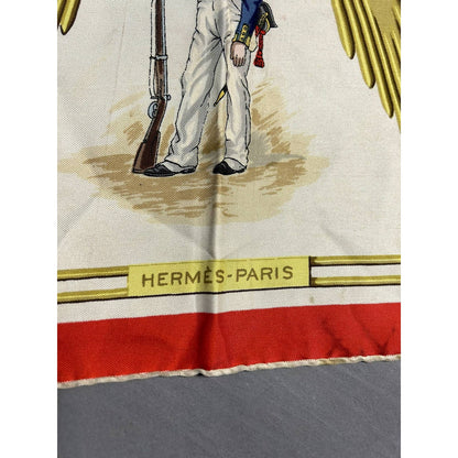 Hermes silk scarf vintage soldiers a la gloire de la legion