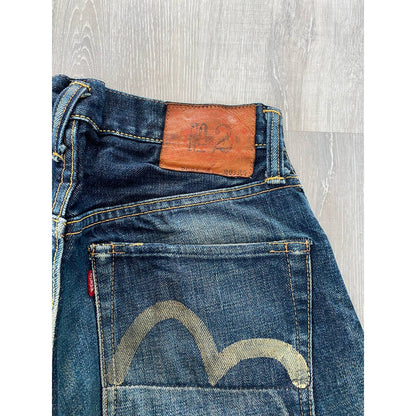 Evisu jeans vintage navy white seagull selvedge Yamane Japan