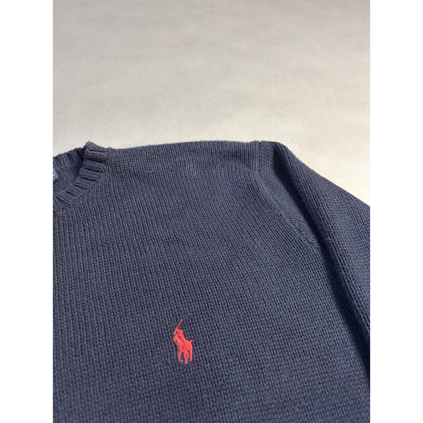 Polo Ralph Lauren navy sweater vintage knit