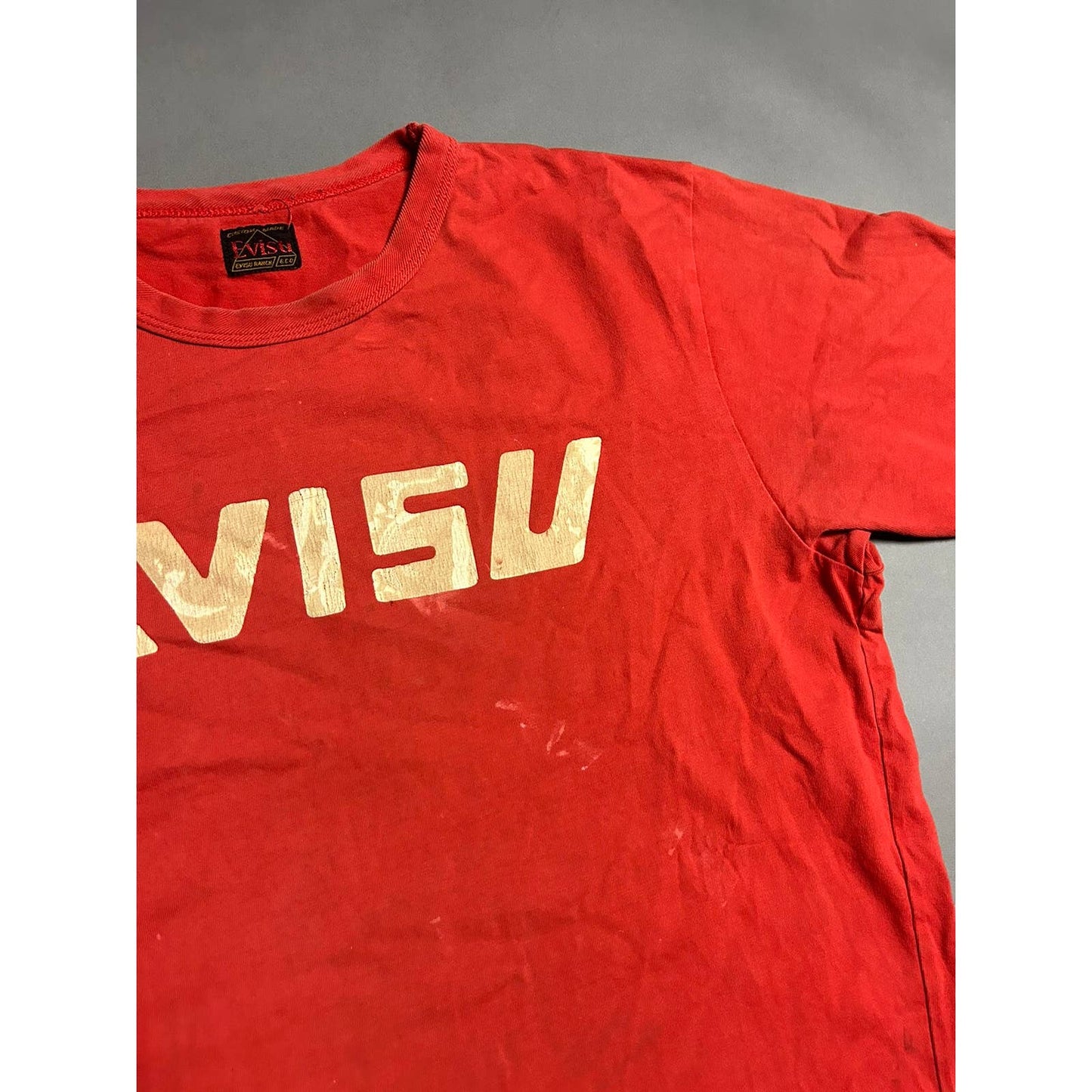 Evisu t-shirt vintage big logo daicock spell out Y2K