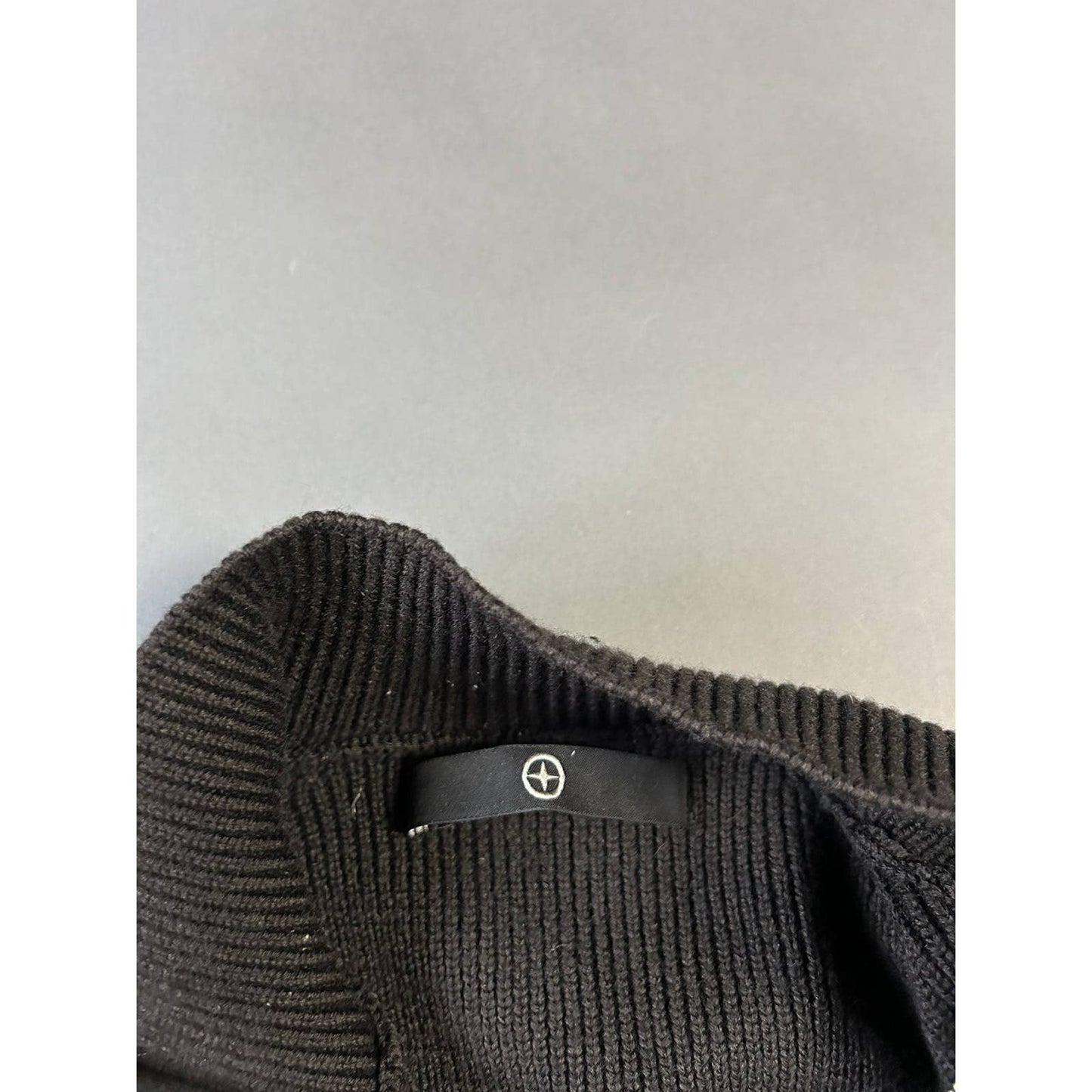 Stone Island denims black zip sweater vintage knit