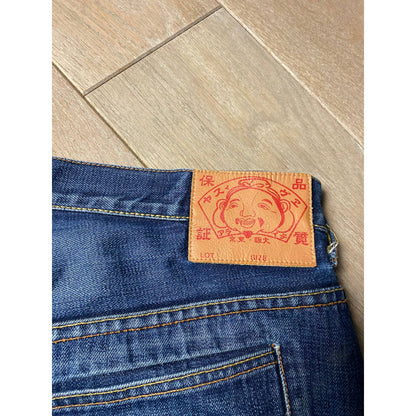 Evisu Japan vintage blue jeans denim pants big seagull logo