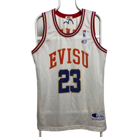 Evisu Jersey basketball 23 vintage very rare white red