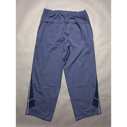 Nike vintage navy nylon track pants small swoosh drill Y2K