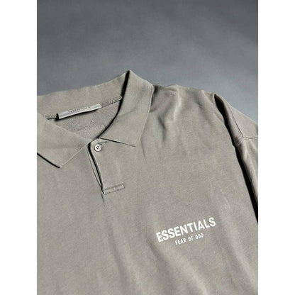 Fear of God Essentials FOG beige sweatshirt polo