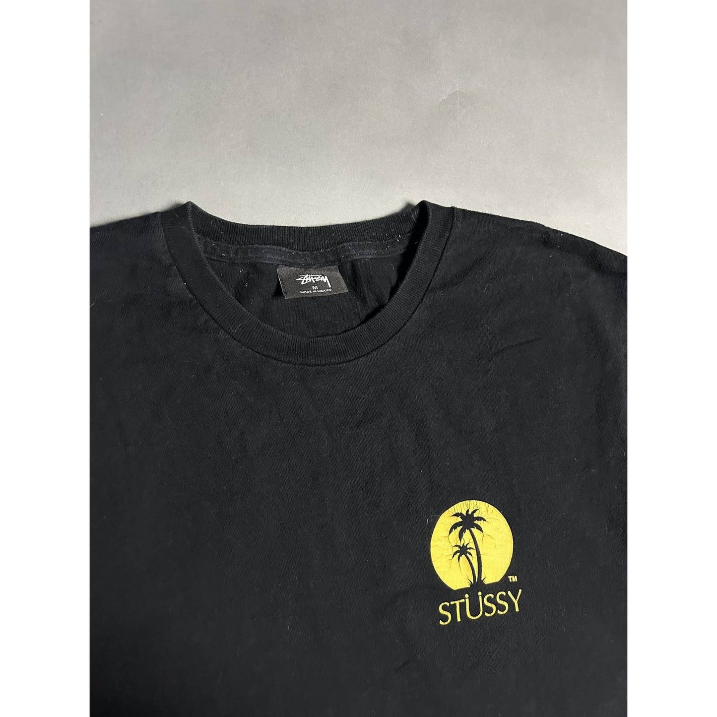 Stussy t-shirt black palms logo