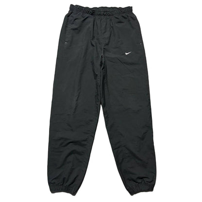 Nike vintage nylon black track pants small swoosh parachute