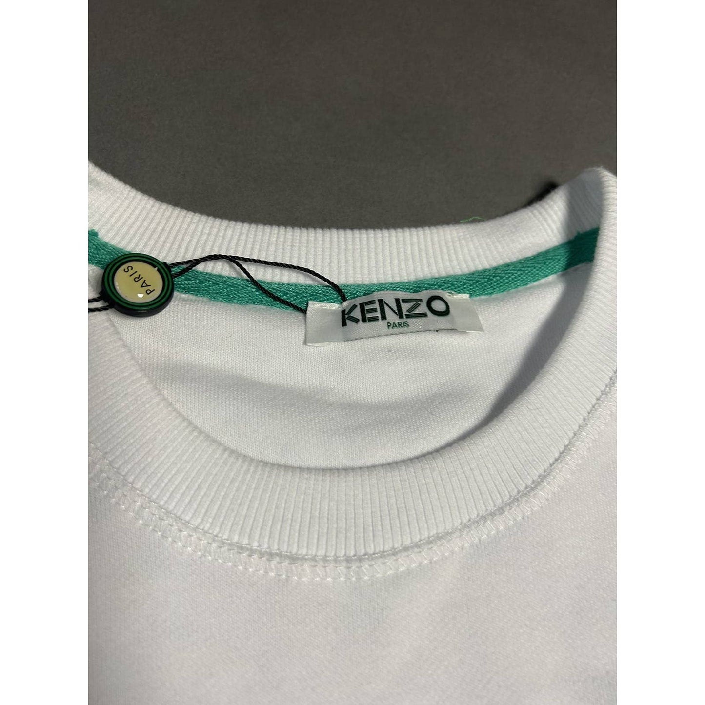 Kenzo sweatshirt big logo Tiger Paris white