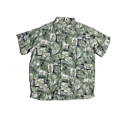 Avirex shirt military Hawaiian