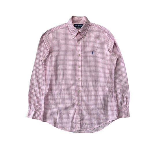Polo Ralph Lauren pink shirt button up longsleeve checked