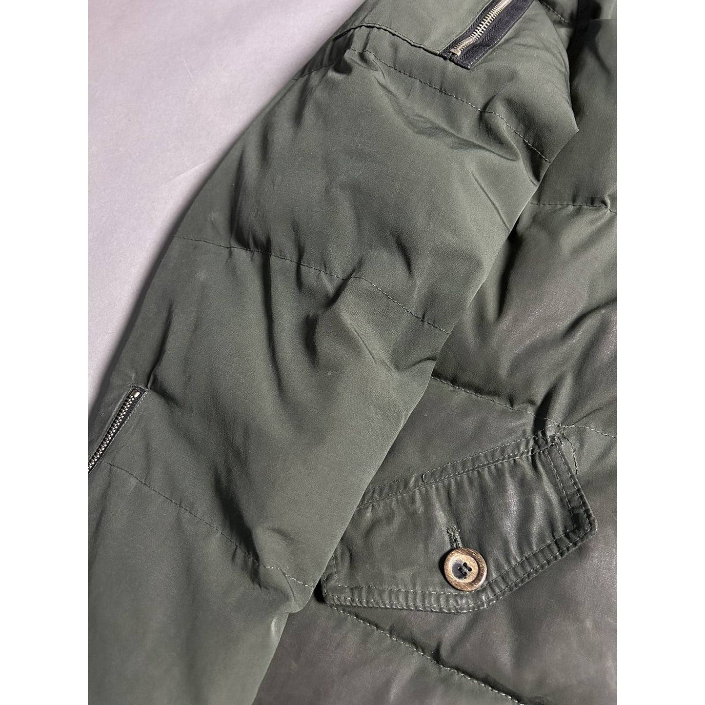 Moose Knuckles parka jacket khaki puffer green