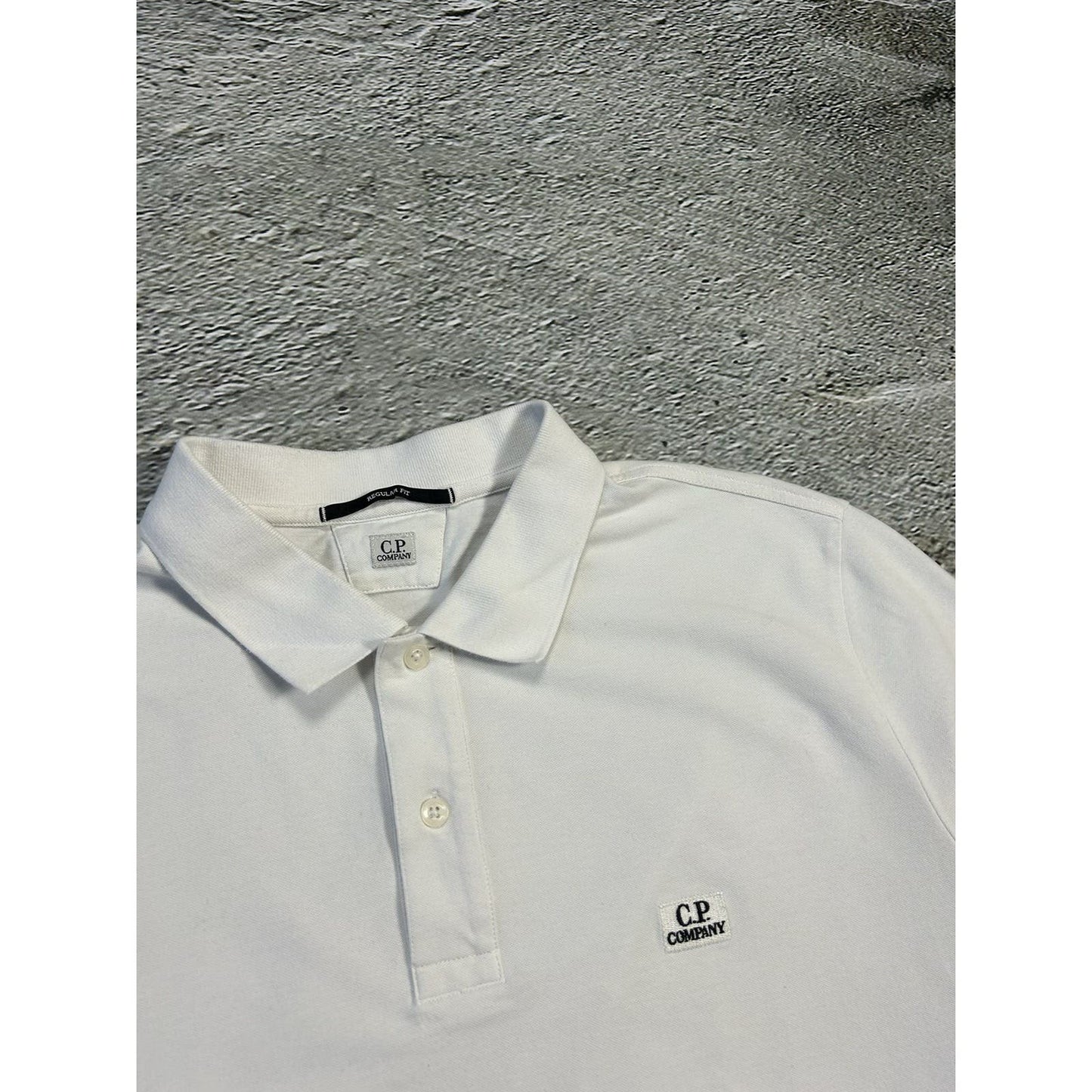 C.P Company polo T-shirt white small logo