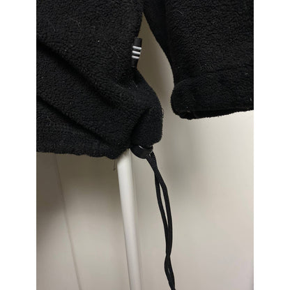 Adidas fleece zip full 90s vintage black