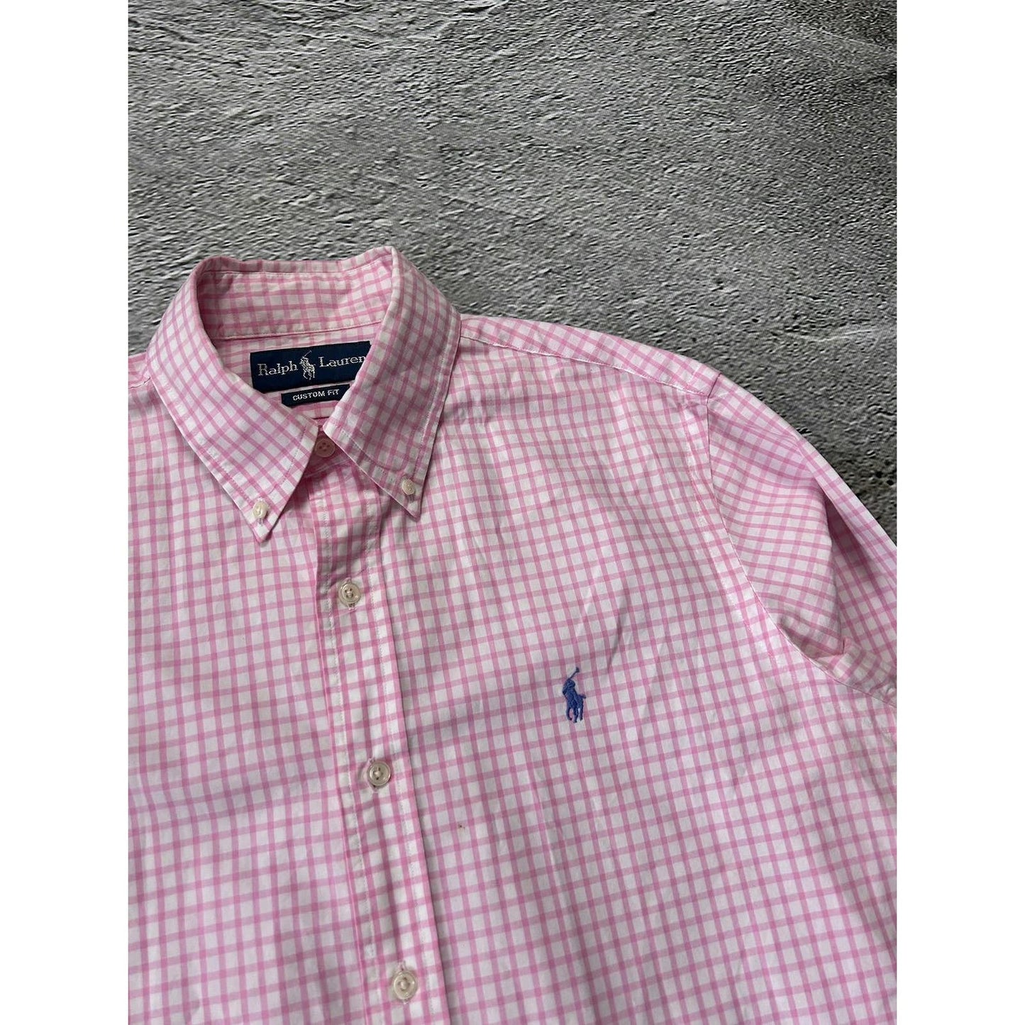 Polo Ralph Lauren pink shirt button up longsleeve checked