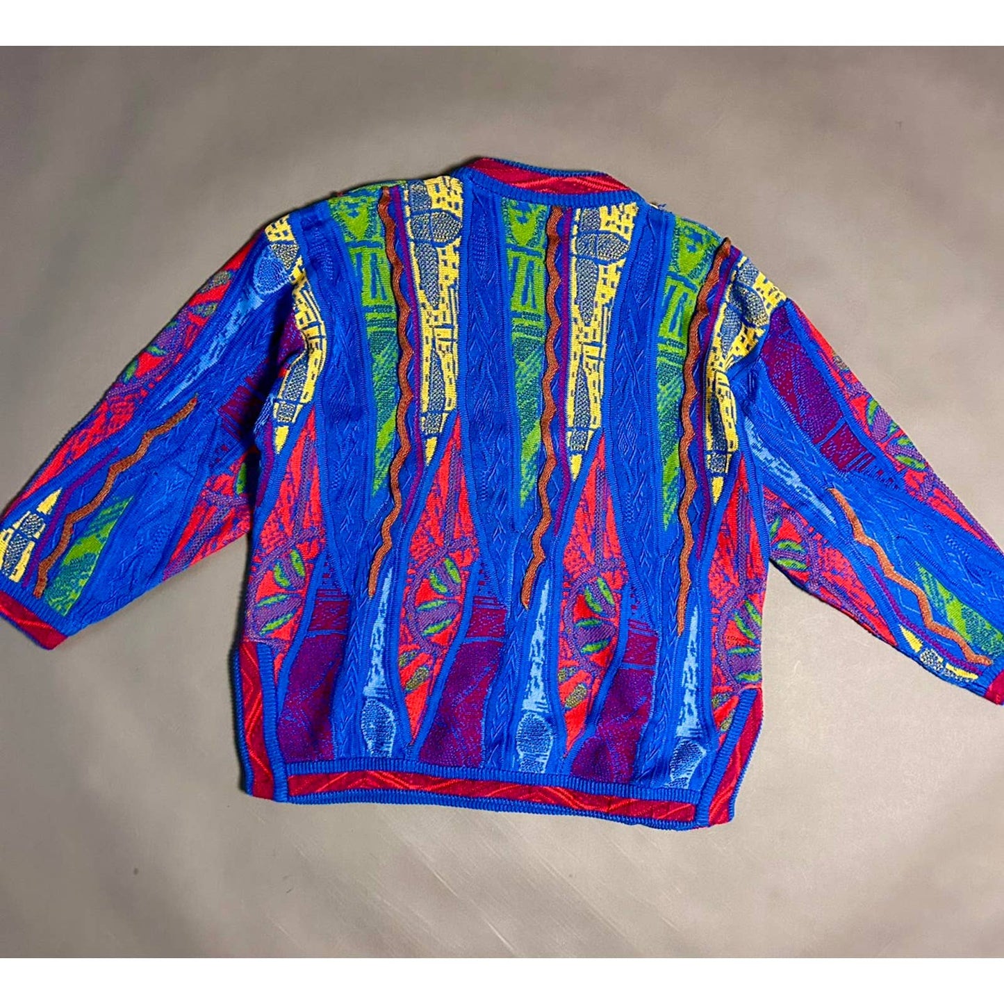 Carlo alberto vintage cable knit sweater Coogi style