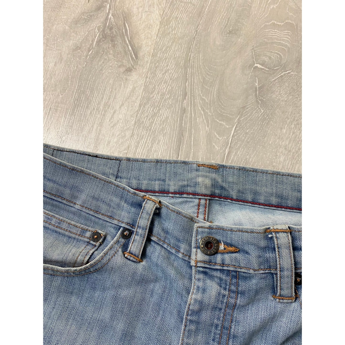 Levi’s 513 vintage baby blue jeans black tab denim pants