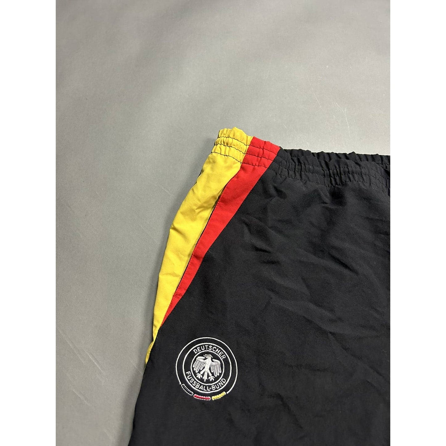 Germany nylon track pants black drill Y2K Deutscher