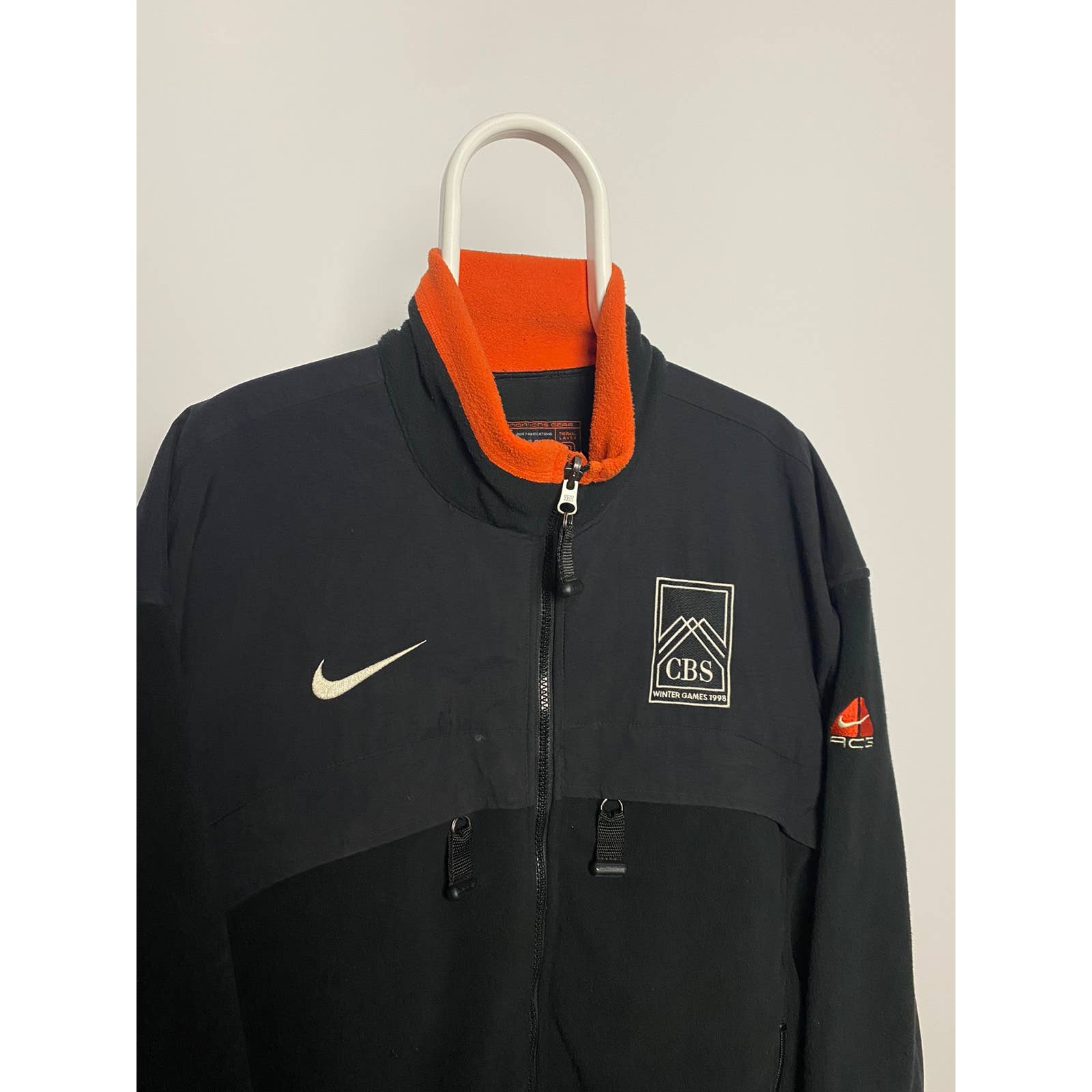 Nike ACG vintage cargo fleece jacket black 2000s 90s – Refitted