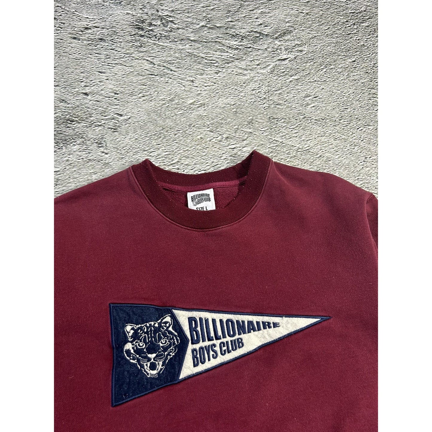 BBC sweatshirt burgundy big logo flag Y2K Pharrell