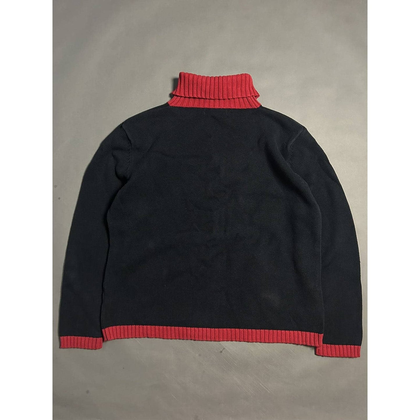 YSL sweater turtleneck black red Saint Laurent Jeans