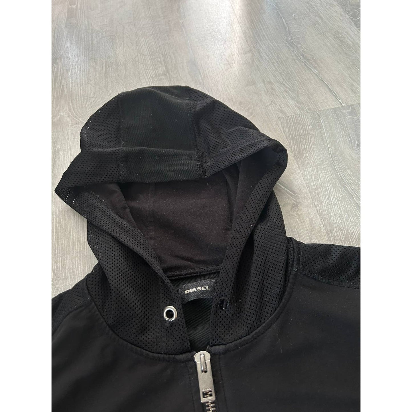 Diesel vintage black zip hoodie