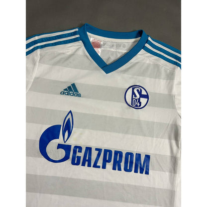 Schalke 04 vintage Adidas Jersey Gazprom white