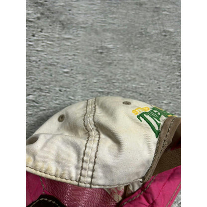 True Religion hat vintage cap Y2K white pink green