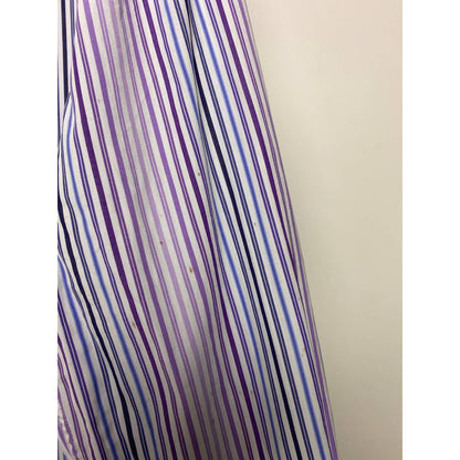 Etro shirt striped blue purple floral collar