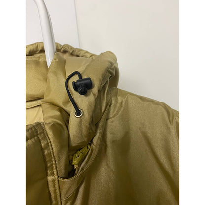 Supreme Team Puffy Jacket Gold big logo flags