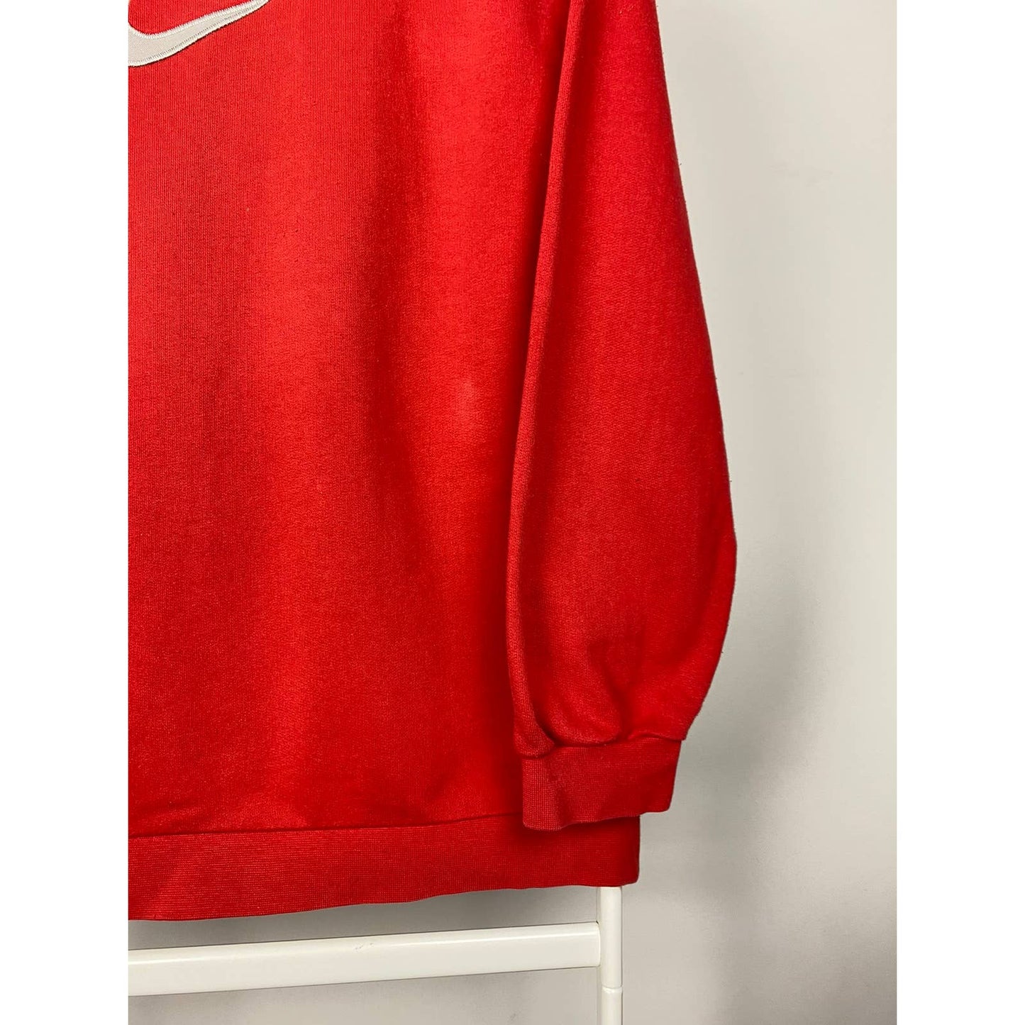 Nike vintage big center swoosh sweatshirt red Y2K v-neck